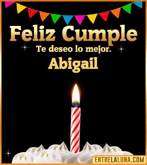 Gif Feliz Cumple Abigail