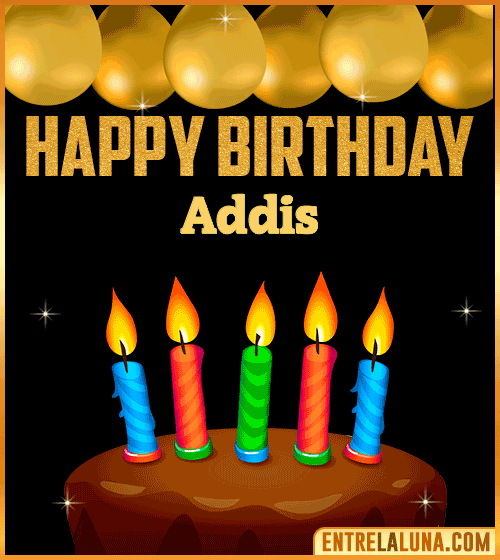 Happy Birthday gif Addis