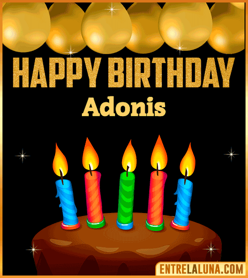 Happy Birthday gif Adonis