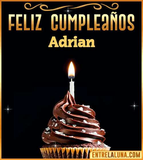 Gif Animado de Feliz Cumpleaños Adrian