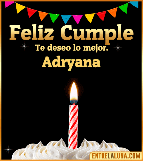 Gif Feliz Cumple Adryana