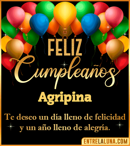 Mensajes de cumpleaños Agripina