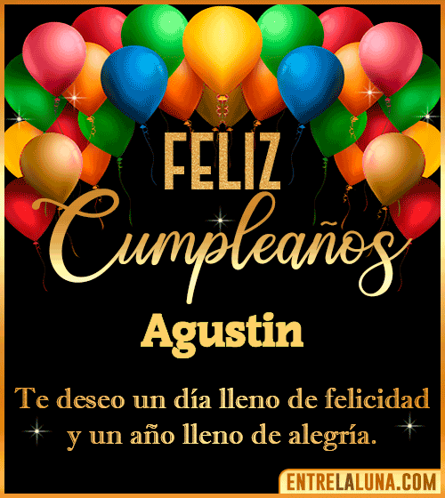 Mensajes de cumpleaños Agustin