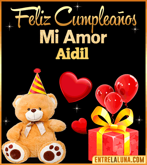 Gif Feliz Cumpleaños mi Amor Aidil