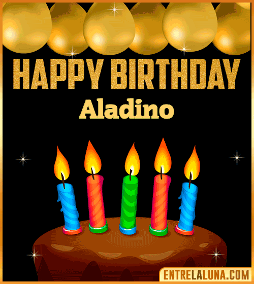 Happy Birthday gif Aladino