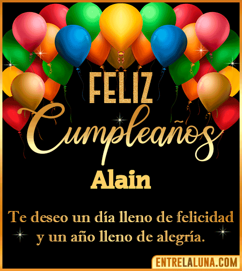 Mensajes de cumpleaños Alain