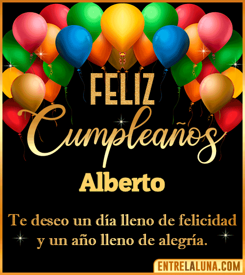 Mensajes de cumpleaños Alberto