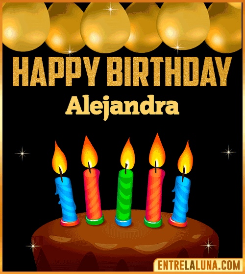 Happy Birthday gif Alejandra