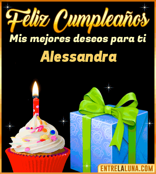 Feliz Cumpleaños gif Alessandra