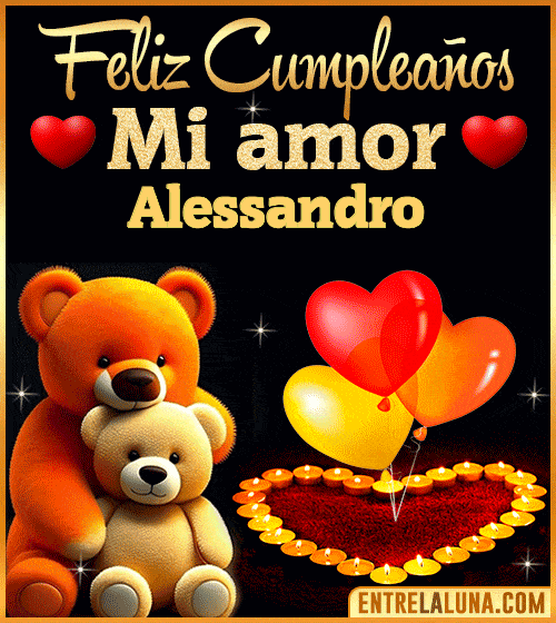 Feliz Cumpleaños mi Amor Alessandro