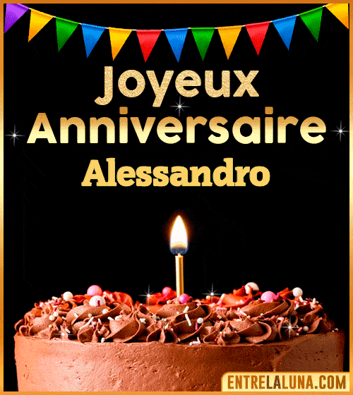 GIF Joyeux Anniversaire Alessandro