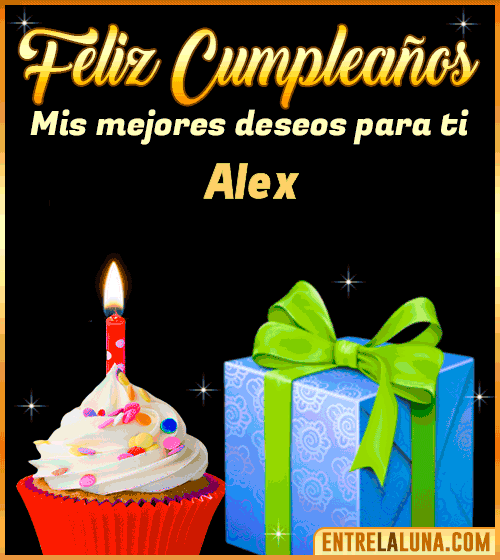 Feliz Cumpleaños gif Alex