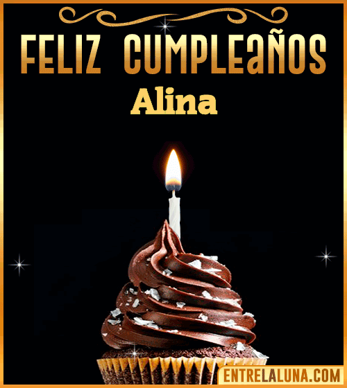 Gif Animado de Feliz Cumpleaños Alina