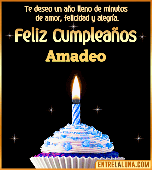 Te deseo Feliz Cumpleaños Amadeo