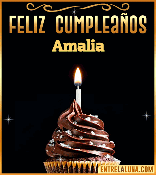 Gif Animado de Feliz Cumpleaños Amalia