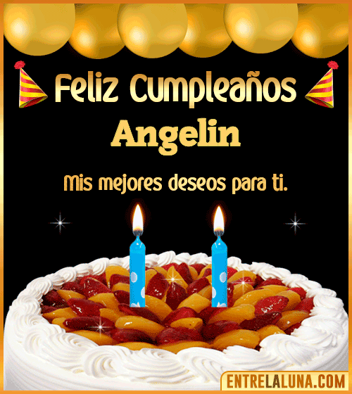 Gif de pastel de Cumpleaños Angelin