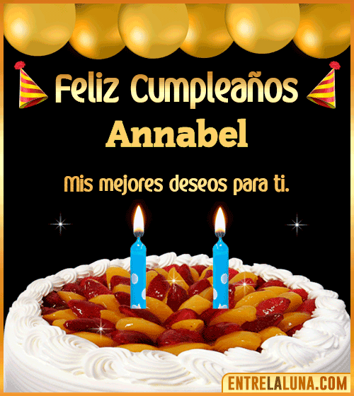 Gif de pastel de Cumpleaños Annabel