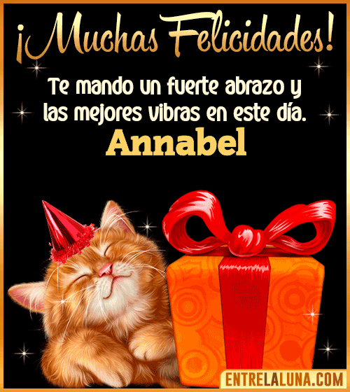 Muchas felicidades en tu Cumpleaños Annabel