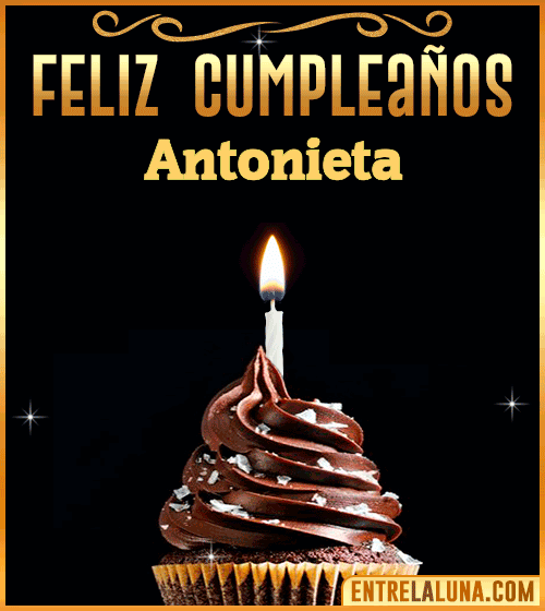 Gif Animado de Feliz Cumpleaños Antonieta