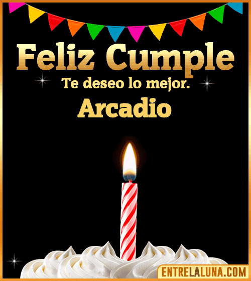 Gif Feliz Cumple Arcadio