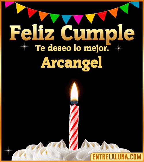 Gif Feliz Cumple Arcangel