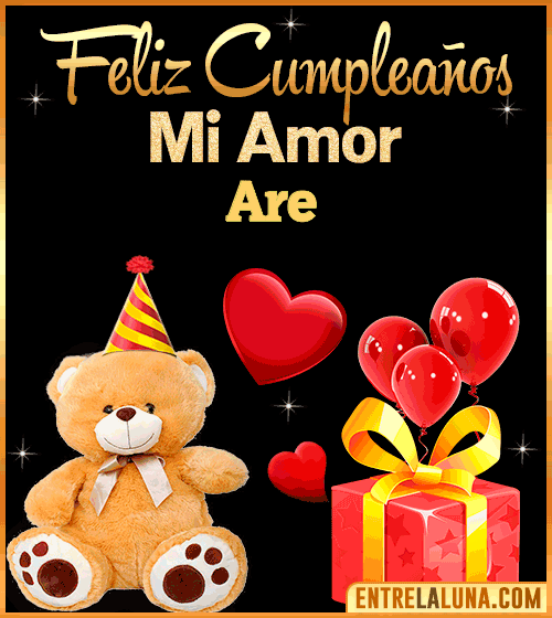 Gif Feliz Cumpleaños mi Amor Are
