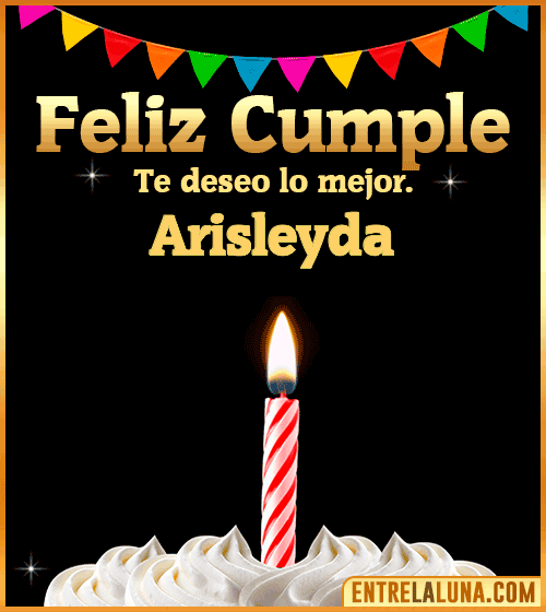 Gif Feliz Cumple Arisleyda