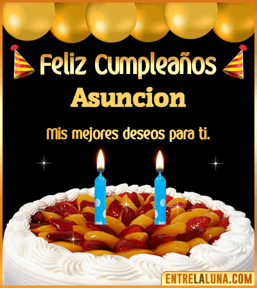 Gif de pastel de Cumpleaños Asuncion