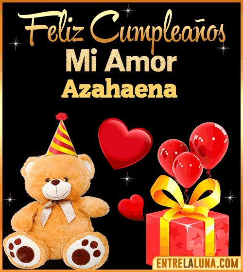 Gif Feliz Cumpleaños mi Amor Azahaena