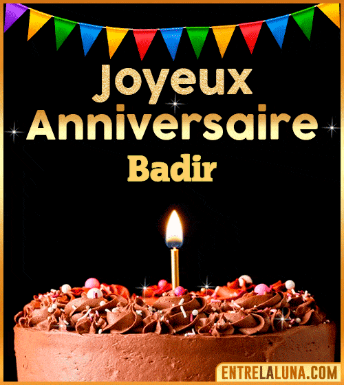 GIF Joyeux Anniversaire Badir