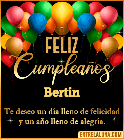 Mensajes de cumpleaños Bertin
