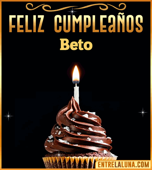 Gif Animado de Feliz Cumpleaños Beto