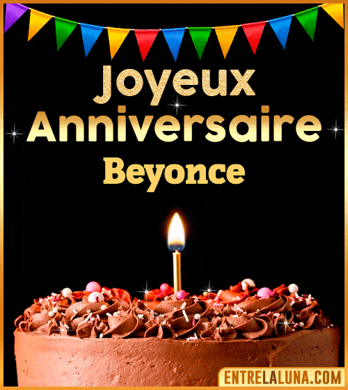 GIF Joyeux Anniversaire Beyonce