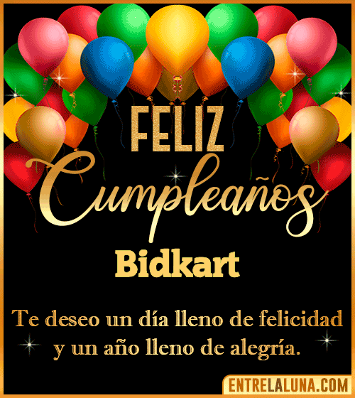 Mensajes de cumpleaños Bidkart