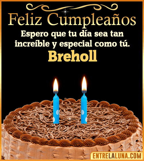 Gif de pastel de Feliz Cumpleaños Breholl