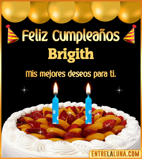 Gif de pastel de Cumpleaños Brigith