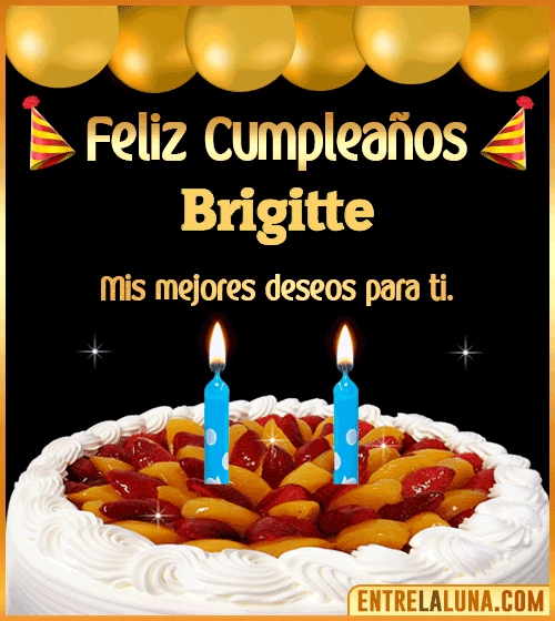 Gif de pastel de Cumpleaños Brigitte