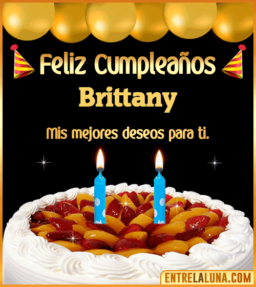 Gif de pastel de Cumpleaños Brittany