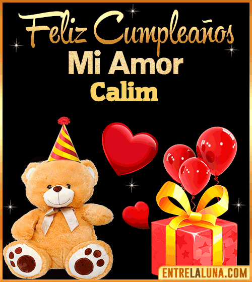 Gif Feliz Cumpleaños mi Amor Calim