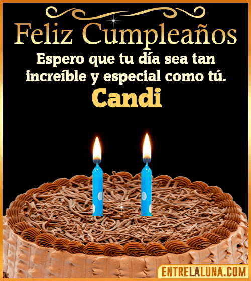 Gif de pastel de Feliz Cumpleaños Candi