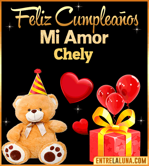 Gif Feliz Cumpleaños mi Amor Chely