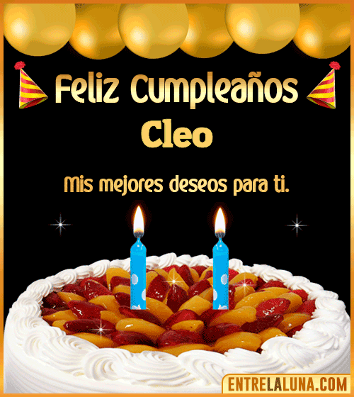 Gif de pastel de Cumpleaños Cleo