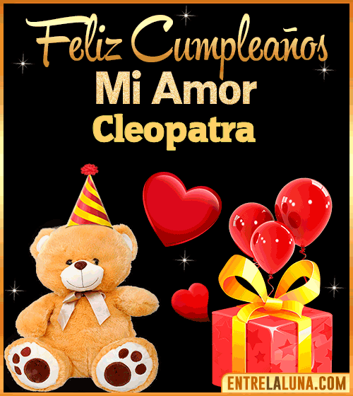 Gif Feliz Cumpleaños mi Amor Cleopatra