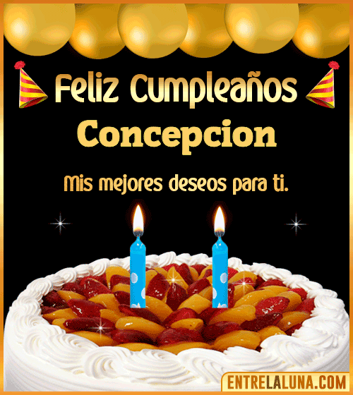Gif de pastel de Cumpleaños Concepcion