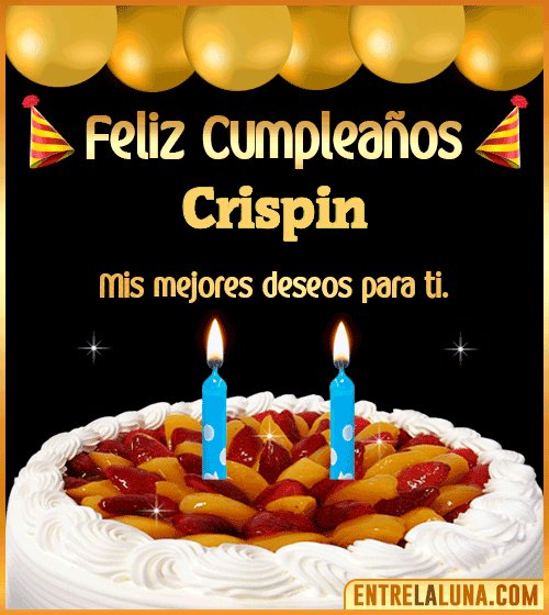 Gif de pastel de Cumpleaños Crispin