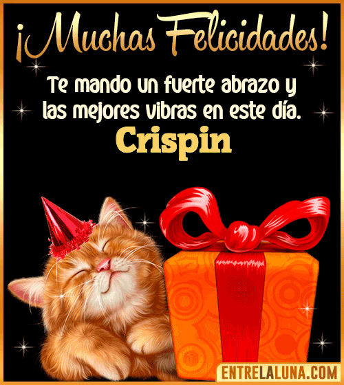 Muchas felicidades en tu Cumpleaños Crispin