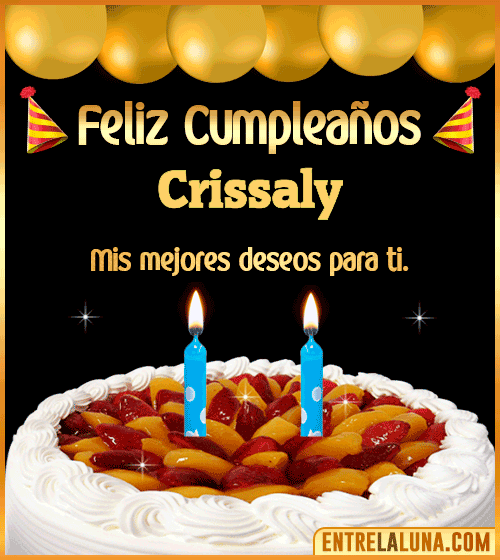 Gif de pastel de Cumpleaños Crissaly