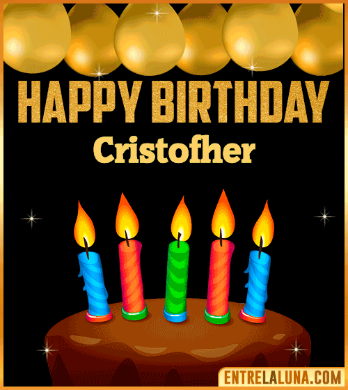 Happy Birthday gif Cristofher