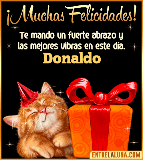 Muchas felicidades en tu Cumpleaños Donaldo