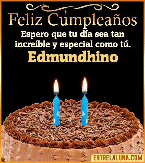 Gif de pastel de Feliz Cumpleaños Edmundhino